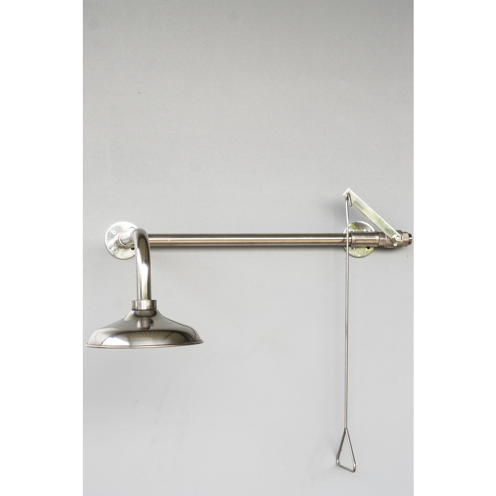 Produktabbildung Nr. 2: Erbstößer® Körperdusche, DIN EN 15154-1/-5, Wandmontage über Tür, komplett Edelstahl