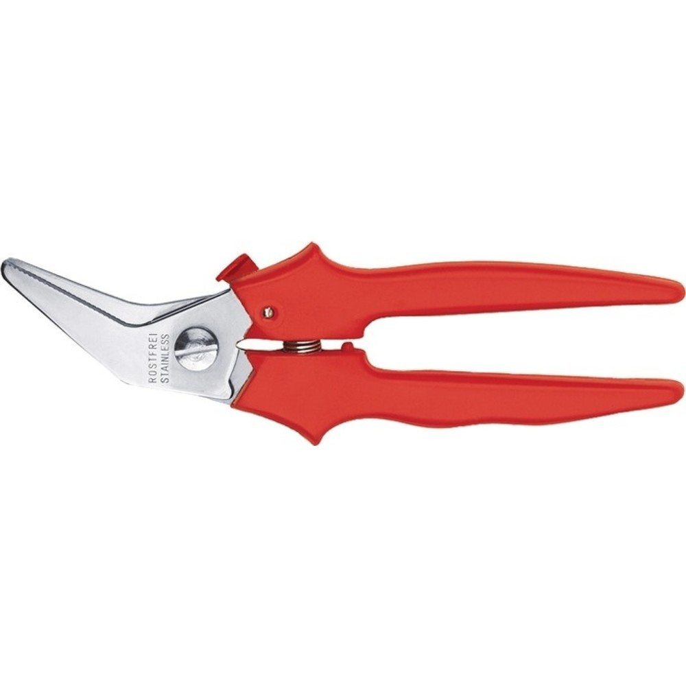 Produktabbildung: ERDI Kombischere D48A abgewinkelt L.190mm Schneiden-L.38mm G.110g rostfrei