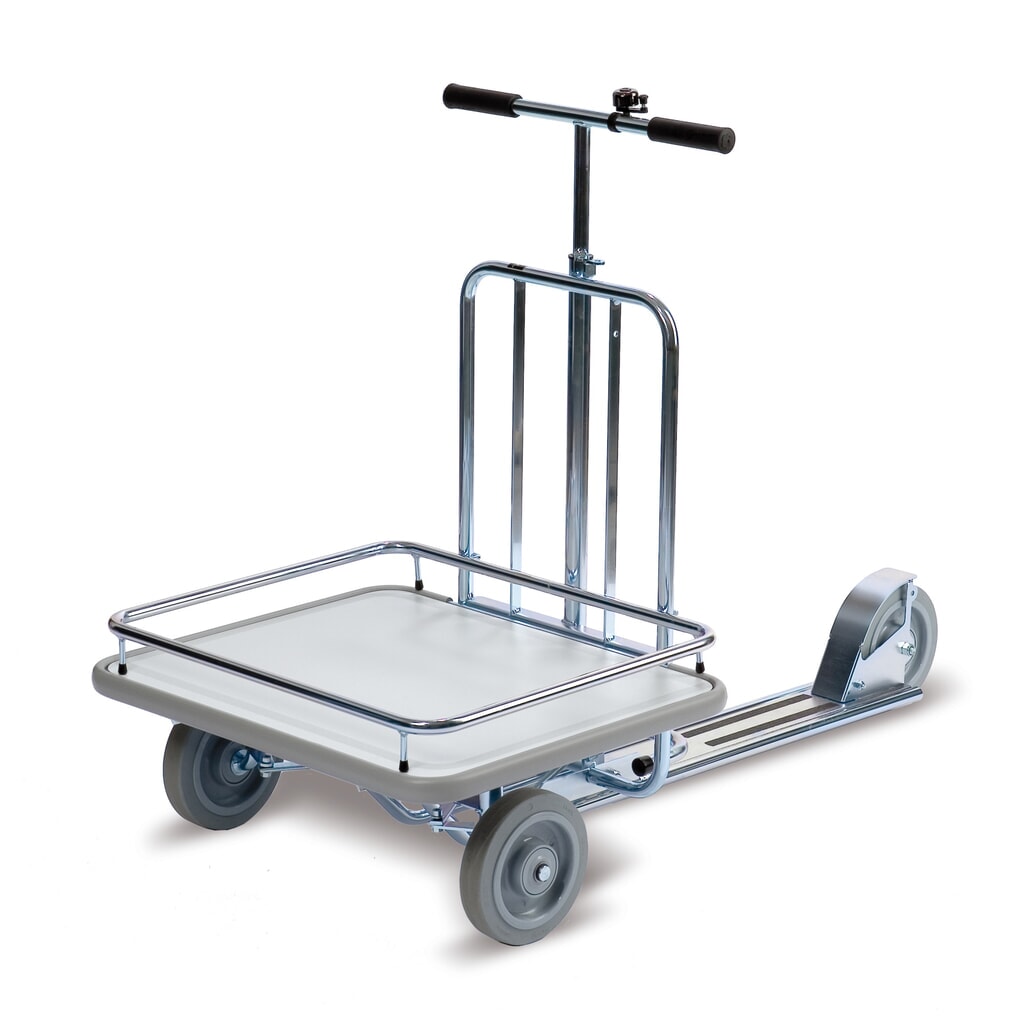 Ergobjörn Betriebsroller PREMIUM mit Ladefläche, mit Zarge Produktabbildung: Ergobjörn Betriebsroller PREMIUM mit Ladefläche, mit Zarge