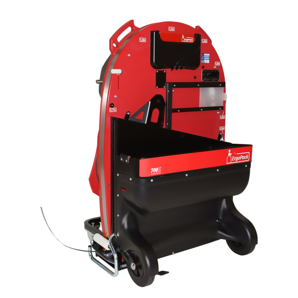 ErgoPack Palettenumreifungsmaschine E-conomy Line 700E, Palettenbreite mechanisch einstellbar, ohne Umreifungsgerät, Band 9–25 mm Produktabbildung: ErgoPack Palettenumreifungsmaschine E-conomy Line 700E, Palettenbreite mechanisch einstellbar, ohne Umreifungsgerät, Band 9–25 mm