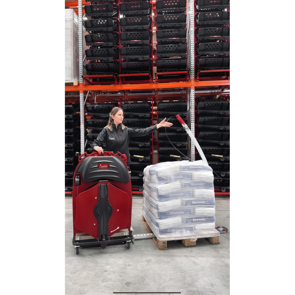 Produktabbildung Nr. 12: ErgoPack Palettenumreifungsmaschine E-conomy Line 726E,  Palettenbreite mechanisch einstellbar, mit Umreifungsgerät,  Band 12–16 mm, bis 2500N