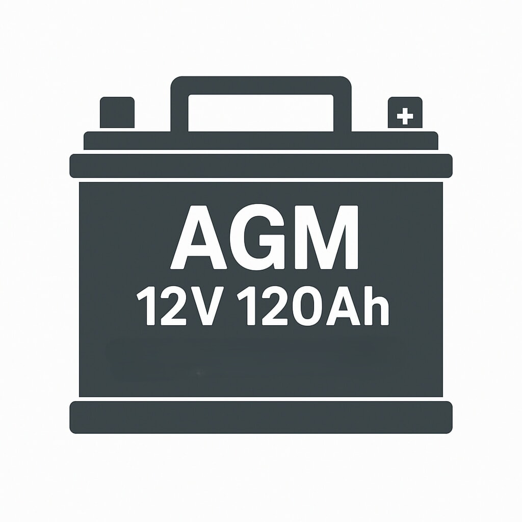 Produktabbildung: Ersatzbatterie für SIAT Stretchroboter BeeWrap+, wartungsfreie AGM-Batterie, 12 V / 120 Ah