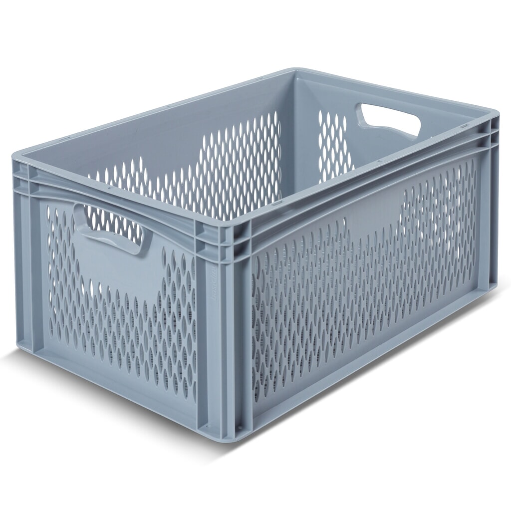 Produktabbildung: Alpha Eurobox aus PP mit durchbrochenen Wänden, 54,4 Liter, HxBxT 270 x 600 x 400 mm