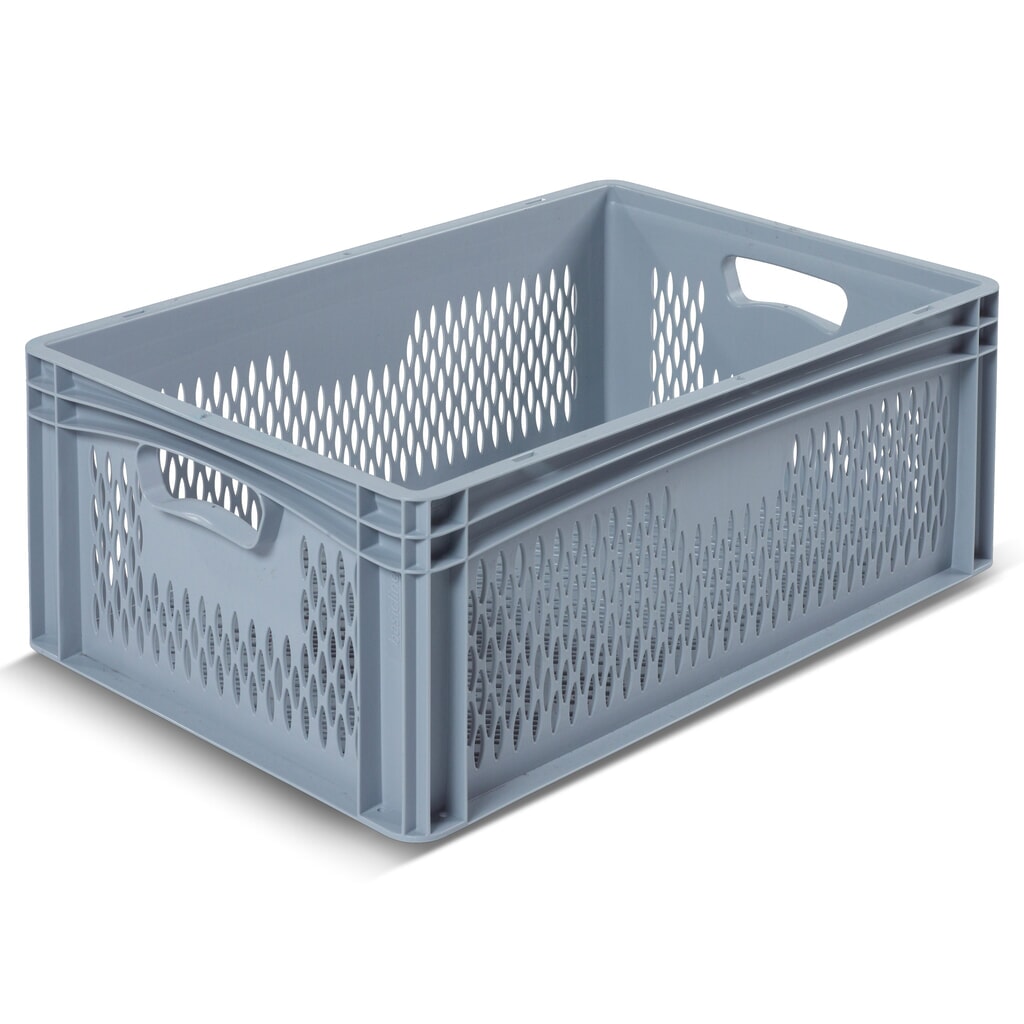 Alpha Eurobox aus PP mit durchbrochenen Wänden, 44,2 Liter, HxBxT 220 x 600 x 400 mm Produktabbildung: Alpha Eurobox aus PP mit durchbrochenen Wänden, 44,2 Liter, HxBxT 220 x 600 x 400 mm