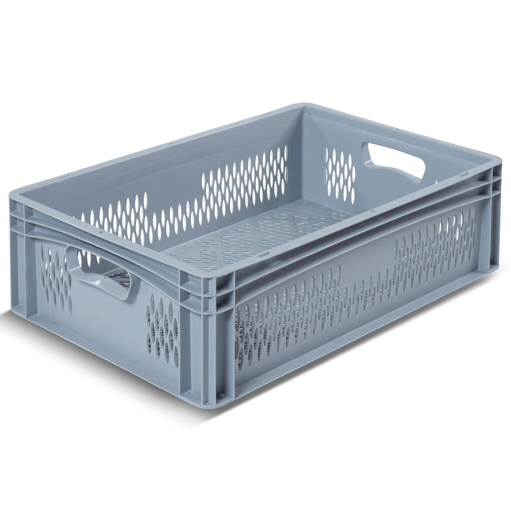 Alpha Eurobox aus PP mit durchbrochenen Wänden, 35,6 Liter, HxBxT 170 x 600 x 400 mm Produktabbildung: Alpha Eurobox aus PP mit durchbrochenen Wänden, 35,6 Liter, HxBxT 170 x 600 x 400 mm