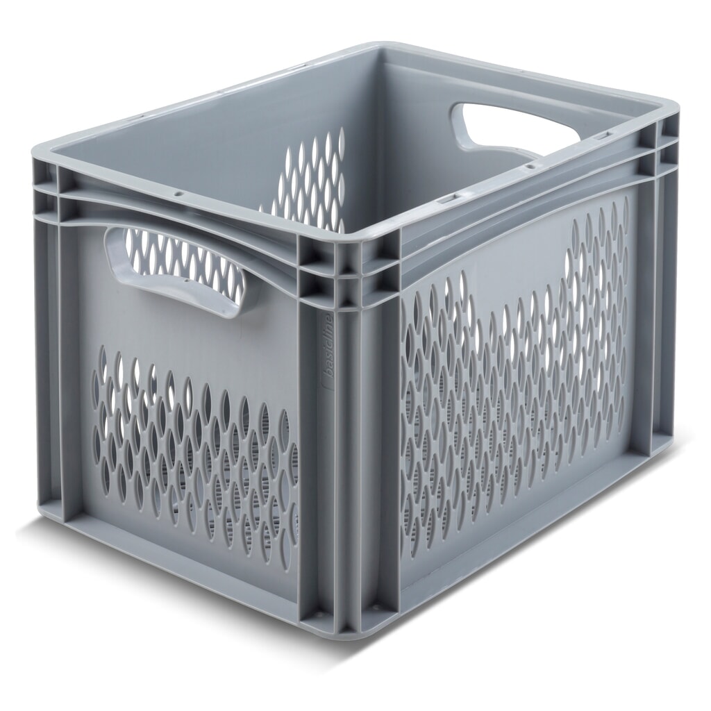 Produktabbildung: Alpha Eurobox aus PP mit durchbrochenen Wänden, 30 Liter, HxBxT 320 x 400 x 300 mm