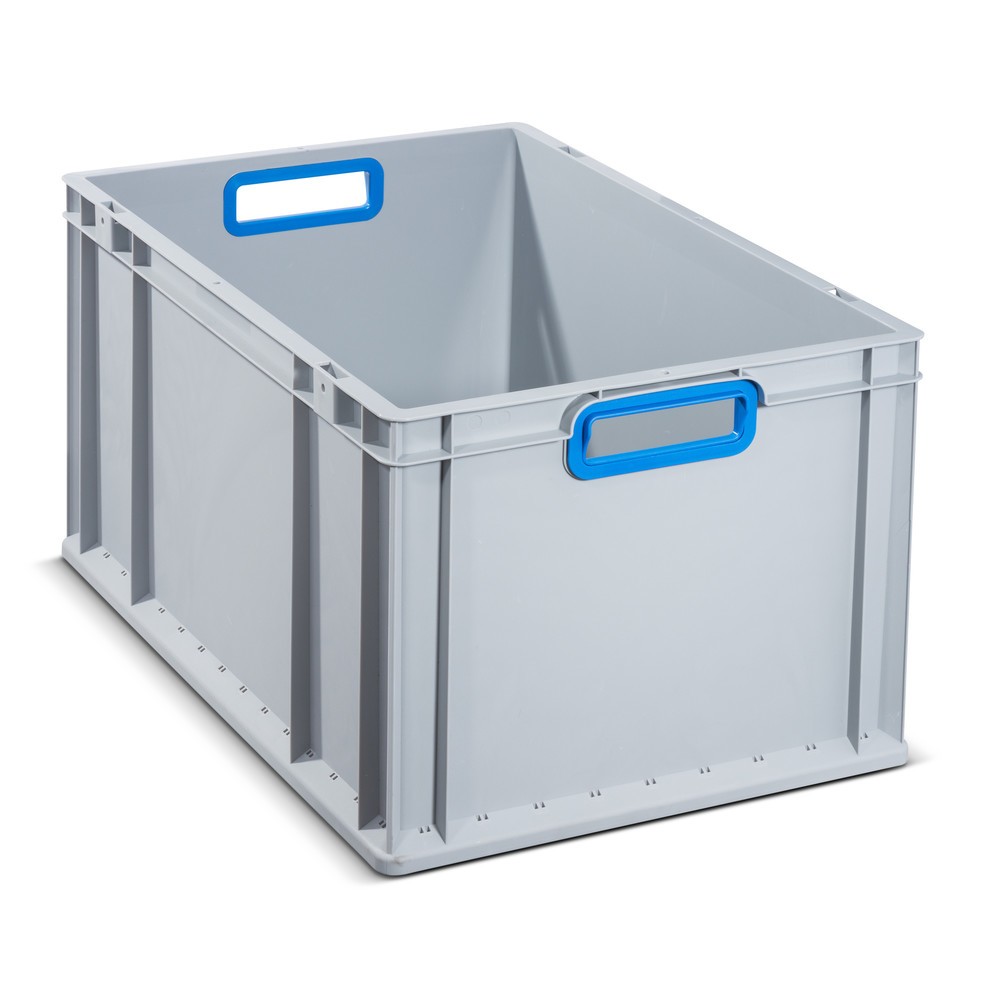 Produktabbildung: Allit Eurobox, mit blauen Grifföffnungen, HxBxT 320 x 600 x 400 mm, 65 Liter