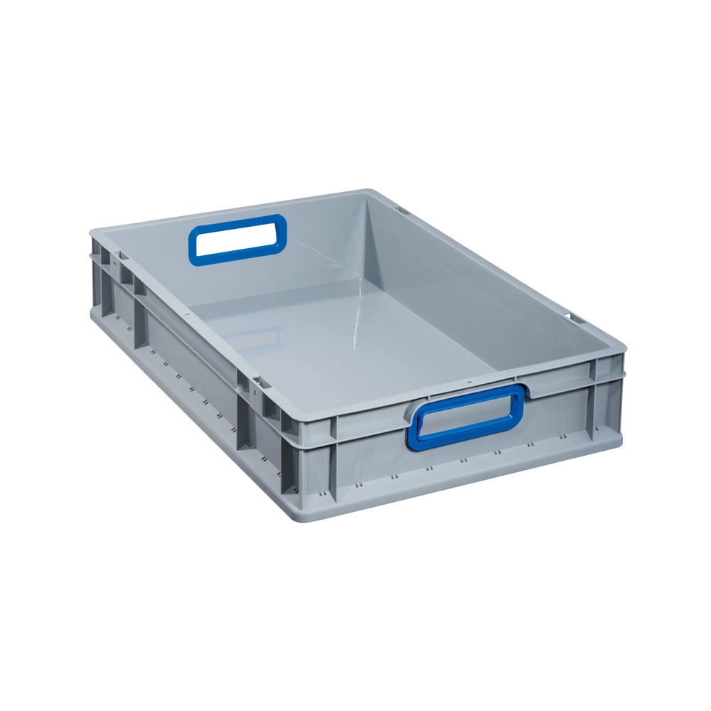 Produktabbildung: Allit Eurobox, mit blauen Grifföffnungen, HxBxT 120 x 600 x 400 mm, 23 Liter
