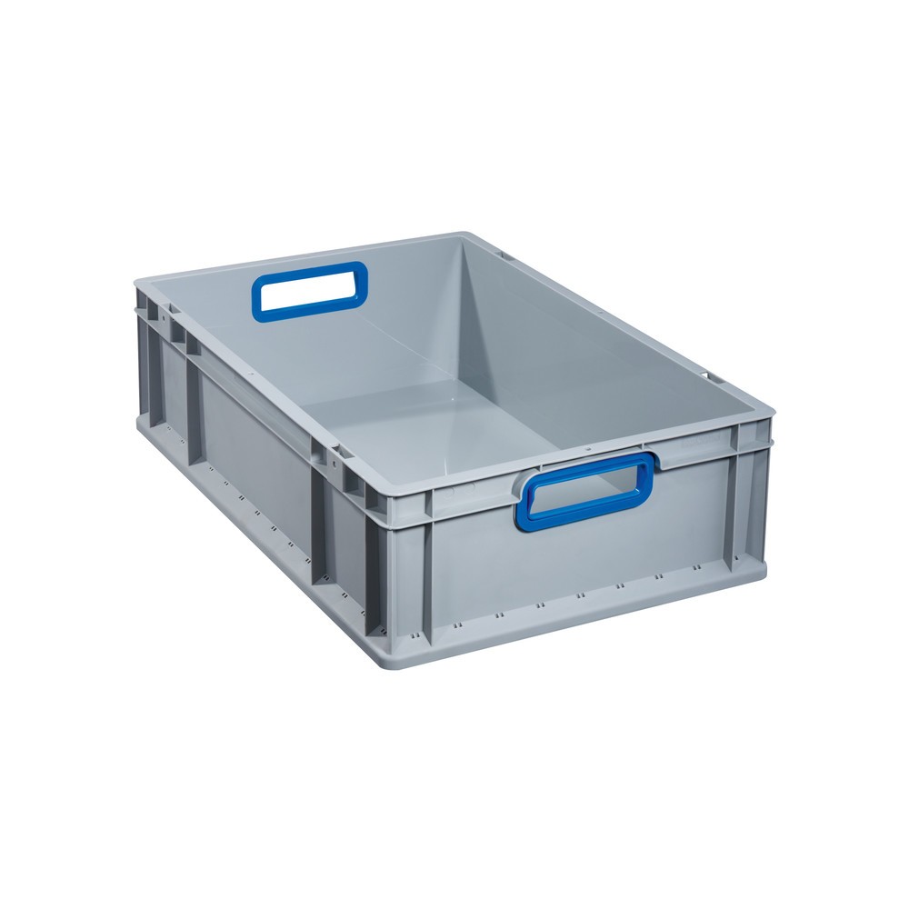 Produktabbildung: Allit Eurobox, mit blauen Grifföffnungen, HxBxT 170 x 600 x 400 mm, 34 Liter