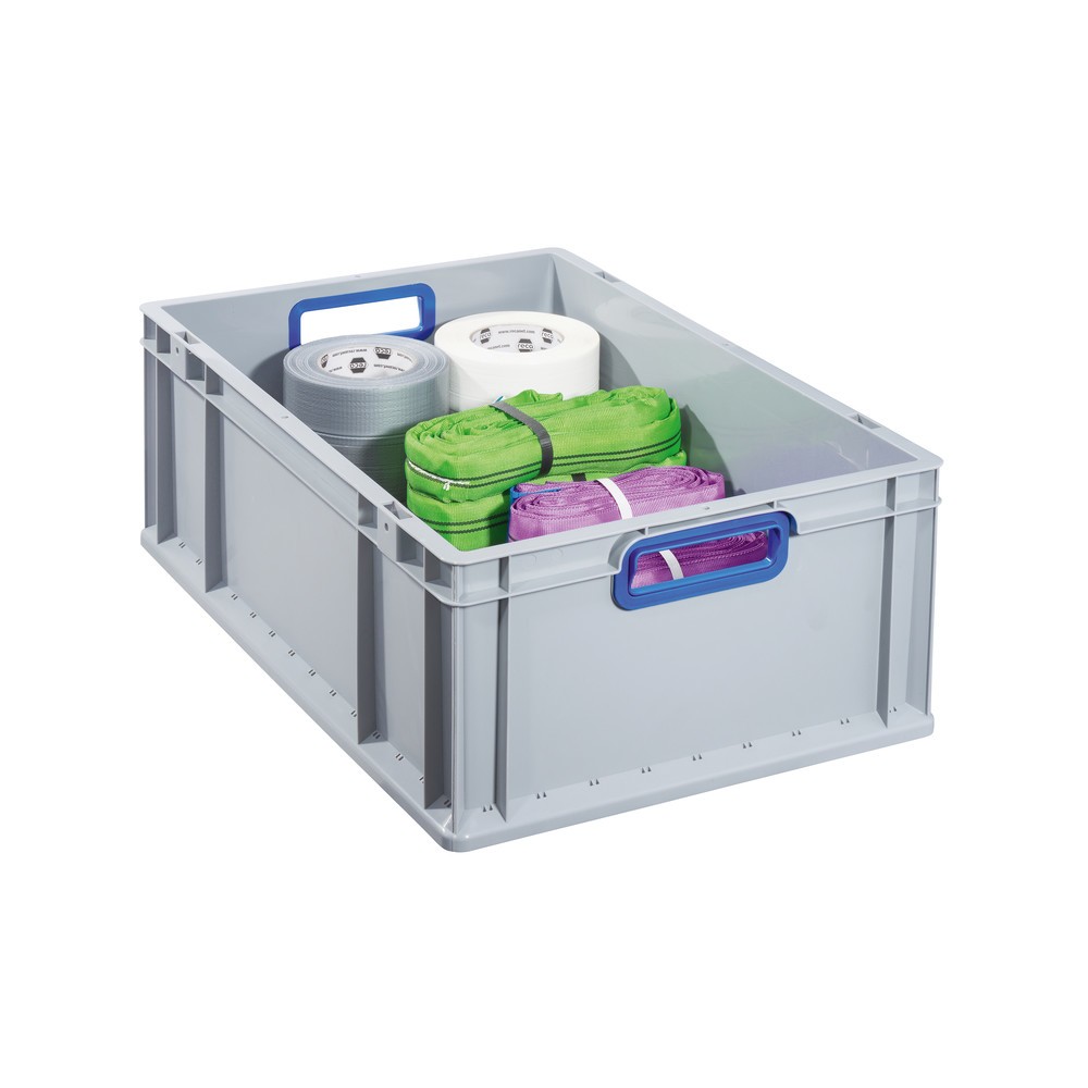 Produktabbildung Nr. 3: Allit Eurobox, mit blauen Grifföffnungen, HxBxT 220 x 600 x 400 mm, 44 Liter