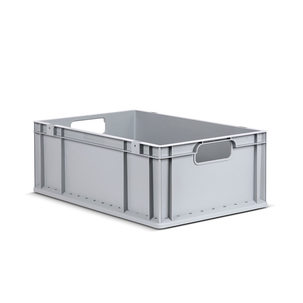 Produktabbildung: Allit Eurobox, mit grauen GrifföffnungenHxBxT 220 x 600 x 400 mm, 44 Liter, 4 Stk/VE
