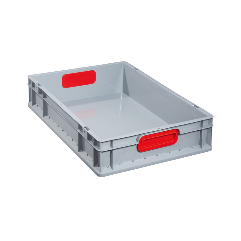 Produktabbildung: Allit Eurobox, mit roten Griffmulden, HxBxT 120 x 600 x 400 mm, 23 Liter
