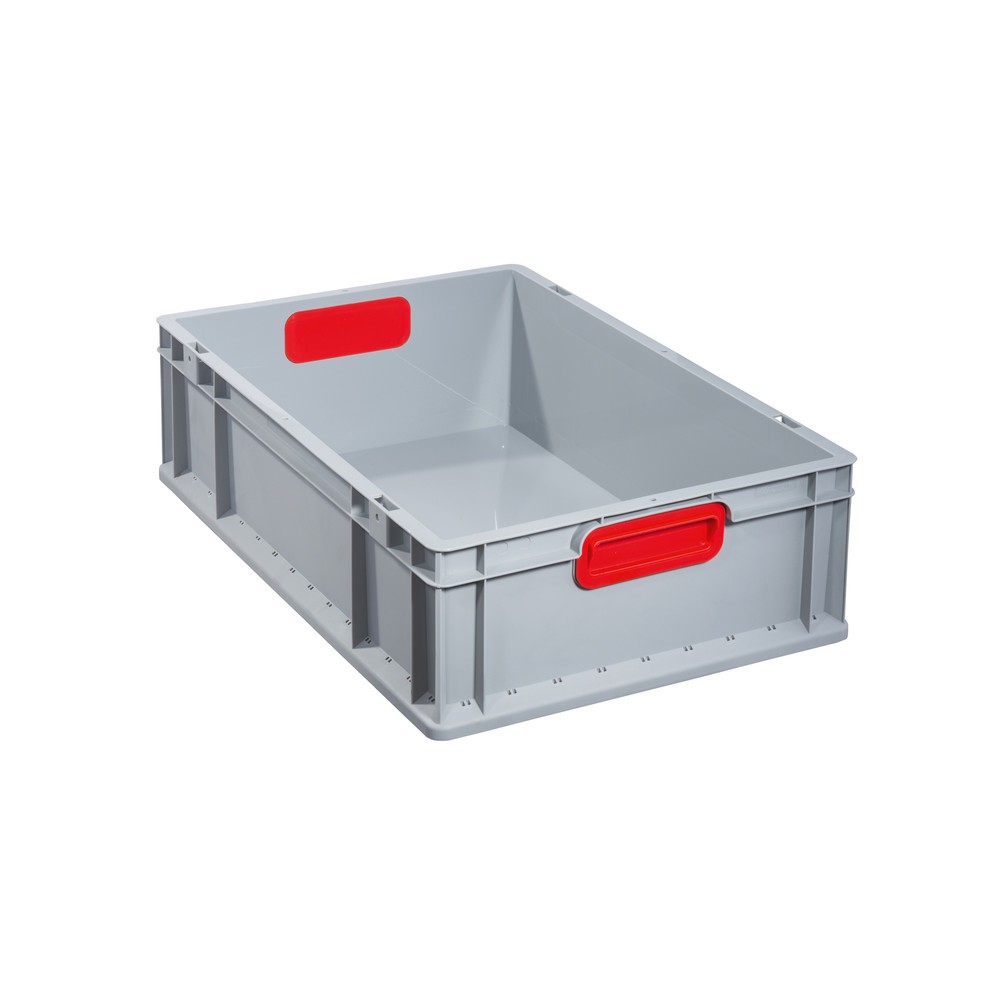 Produktabbildung: Allit Eurobox, mit roten Griffmulden, HxBxT 170 x 600 x 400 mm, 34 Liter