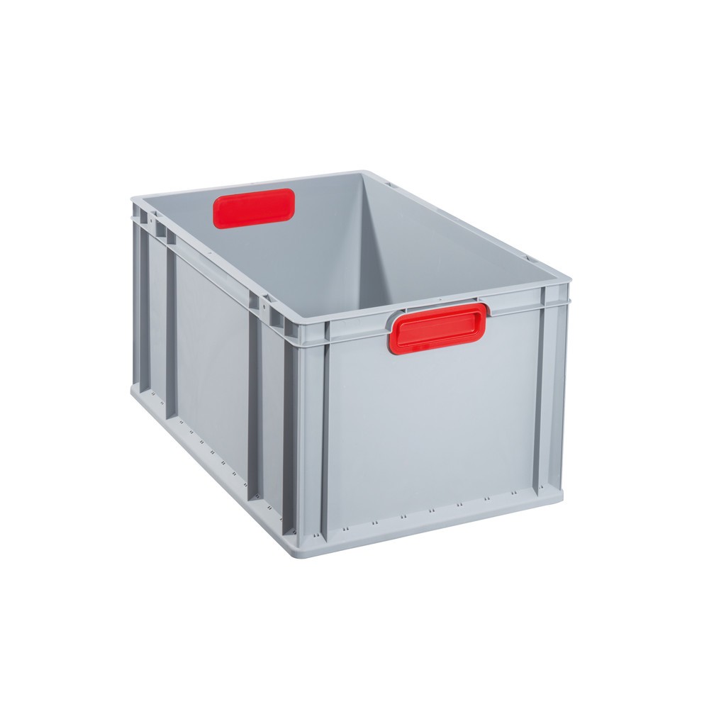 Produktabbildung: Allit Eurobox, mit roten Griffmulden, HxBxT 320 x 600 x 400 mm, 65 Liter