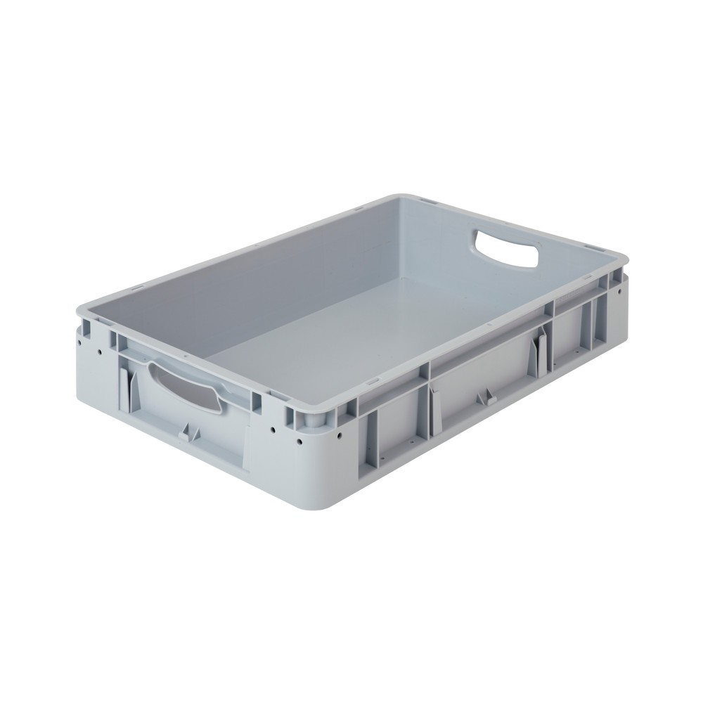 Produktabbildung: Alpha Eurobox Premium aus PP mit geschlossenen Wänden, HxBxT 120 x 600 x 400 mm, grau