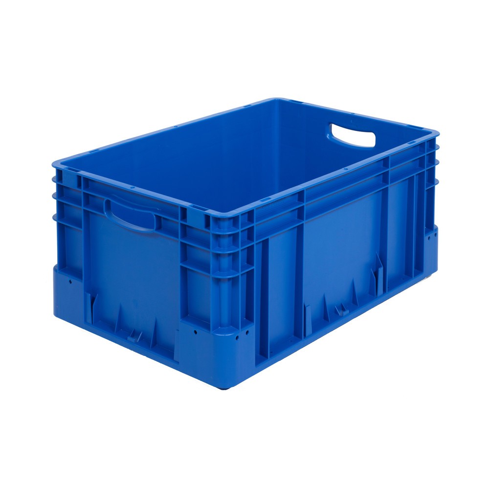 Produktabbildung: Alpha Eurobox Premium aus PP mit geschlossenen Wänden, HxBxT 270 x 600 x 400 mm, blau