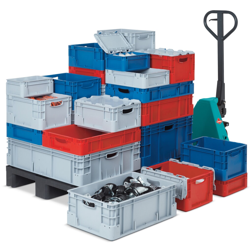 Produktabbildung Nr. 4: Alpha Eurobox Premium aus PP mit geschlossenen Wänden, HxBxT 120 x 300 x 200 mm, blau