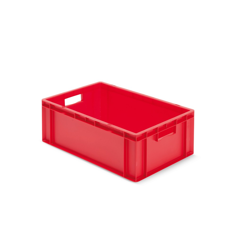 Produktabbildung Nr. 1: Euro-Stapelbehälter, Wände + Boden geschlossen, 40 Liter, rot, Griffe