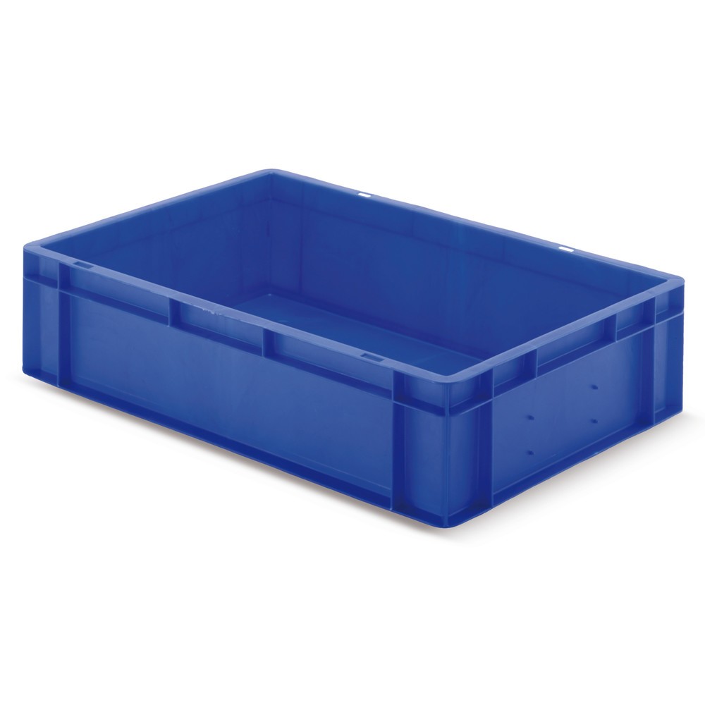 Produktabbildung: Euro-Stapelbehälter, Wände + Boden geschlossen, 33 Liter, blau
