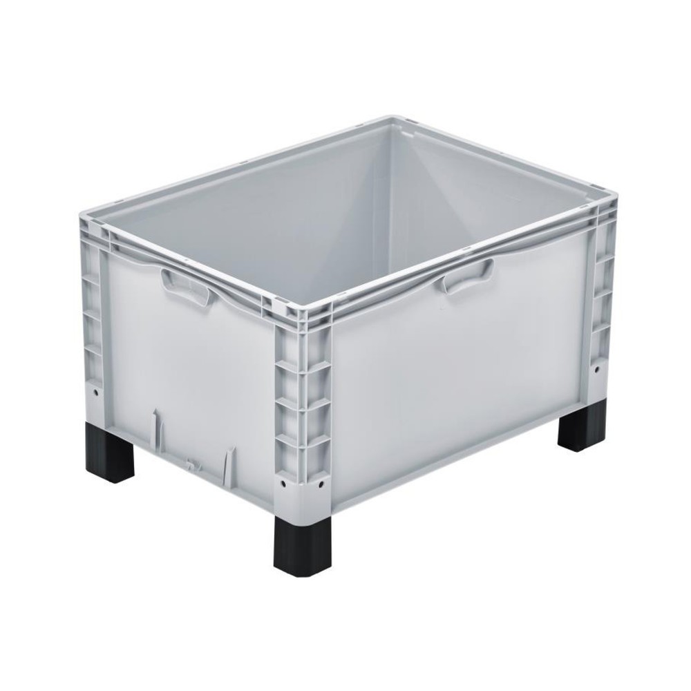 Produktabbildung: Alpha Eurobox aus PP mit geschlossenen Wänden, HxBxT 520 x 600 x 800 mm, mit Füßen