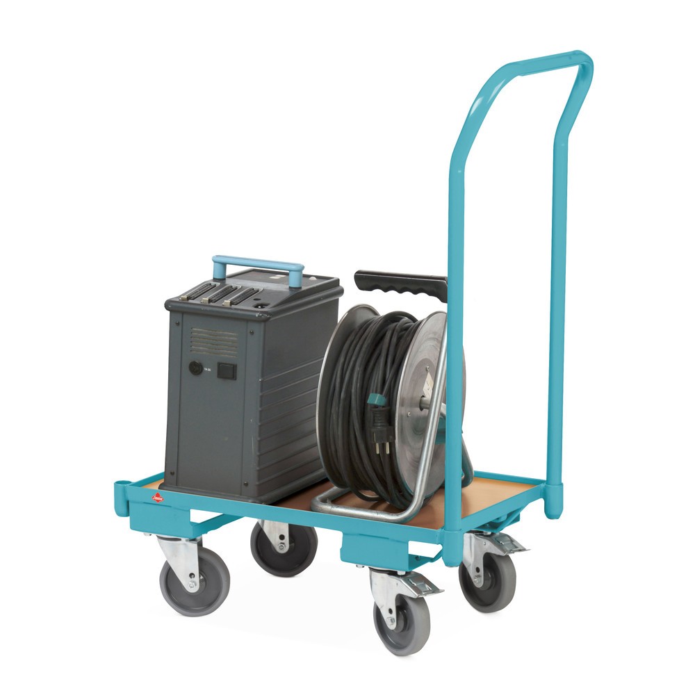 Produktabbildung: Eurokasten-Systemroller Ameise®, mit Schiebebügel, TK 250 kg