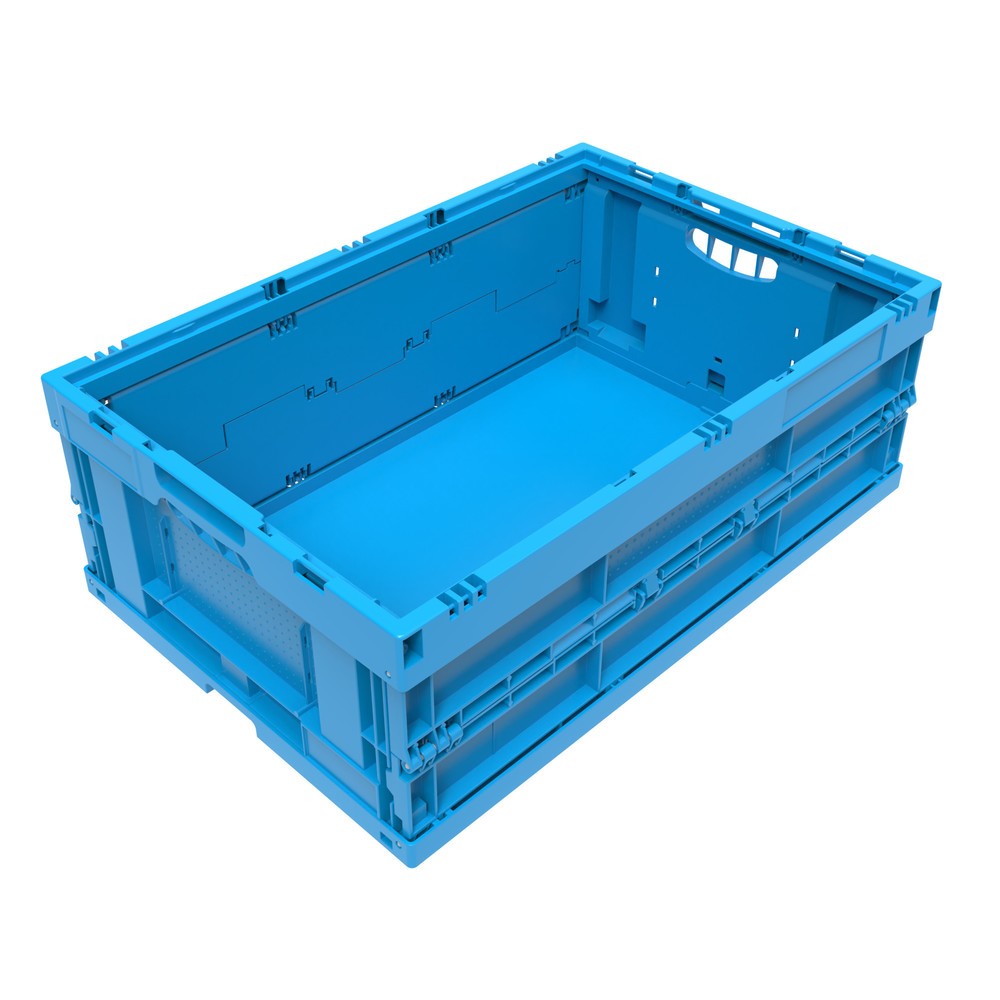 Produktabbildung: Euronorm-Faltbox Premium, 44 Liter, blau