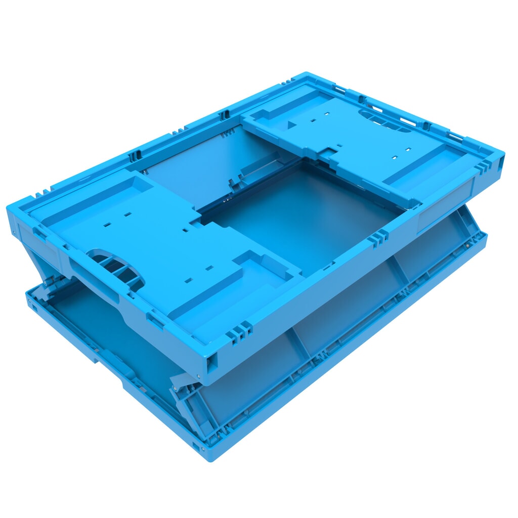 Euronorm-Eurobox Premium, 44 Liter, blau Produktabbildung Nr. 2: Euronorm-Eurobox Premium, 44 Liter, blau