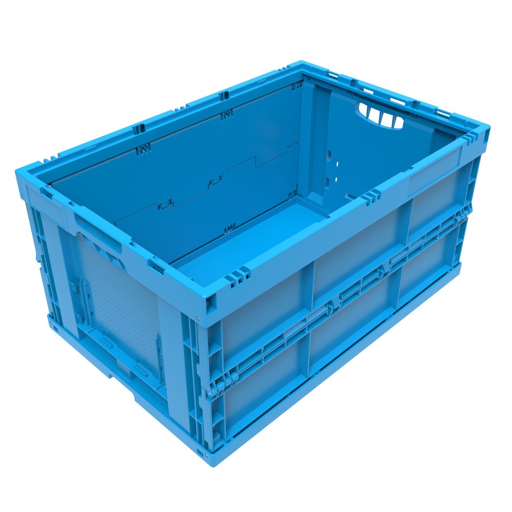 Produktabbildung: Euronorm-Faltbox Premium, 59 Liter, blau