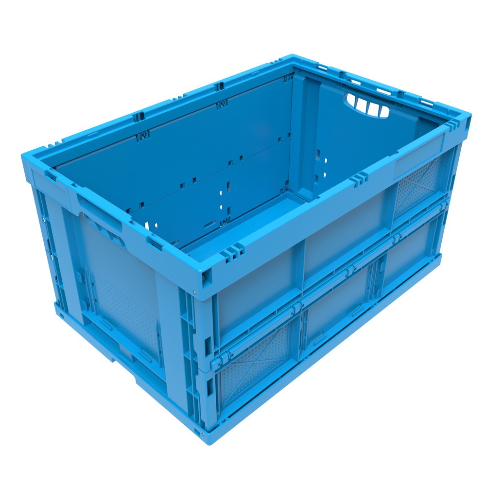 Produktabbildung: Euronorm-Faltbox Premium, 68 Liter, blau