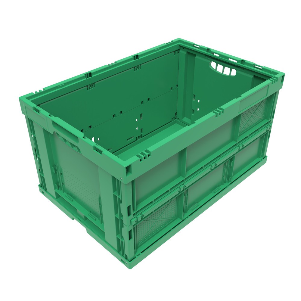 Produktabbildung: Euronorm-Faltbox Premium, 68 Liter, grün