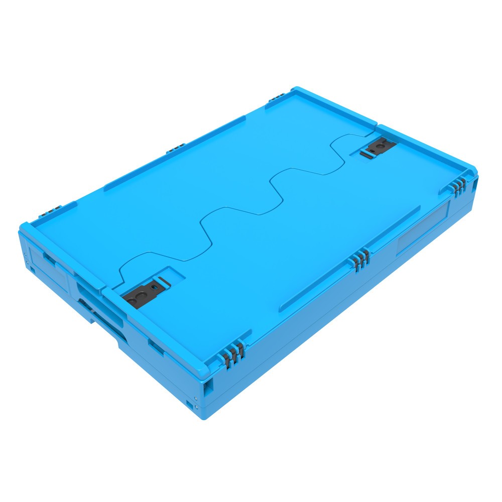 Produktabbildung Nr. 5: Euronorm-Faltbox Premium, mit Scharnierdeckel, 42 Liter, blau