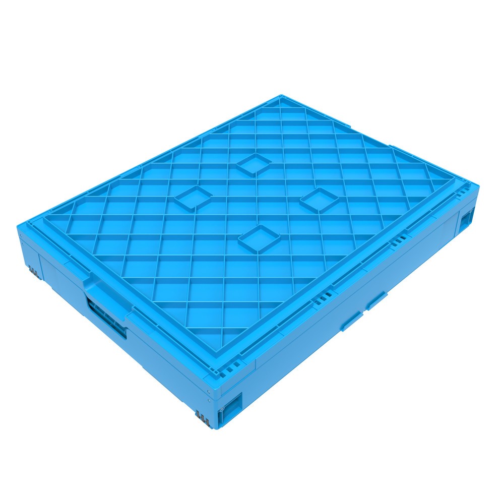 Produktabbildung Nr. 2: Euronorm-Faltbox Premium, mit Scharnierdeckel, 165 Liter, blau