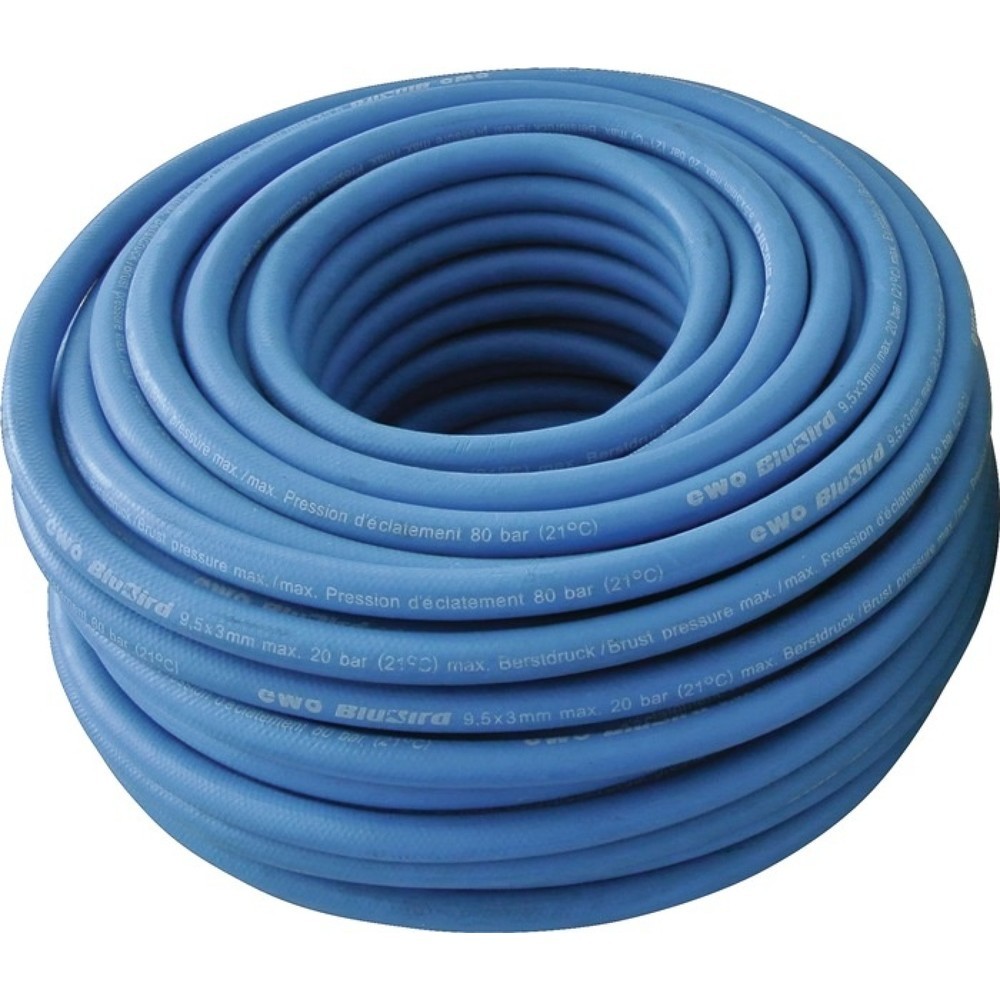 Produktabbildung: EWO Druckluftschlauch flextrem BluBird, Länge 50 m blau, Innen-Ø 6 mm Außen-Ø 12 mm