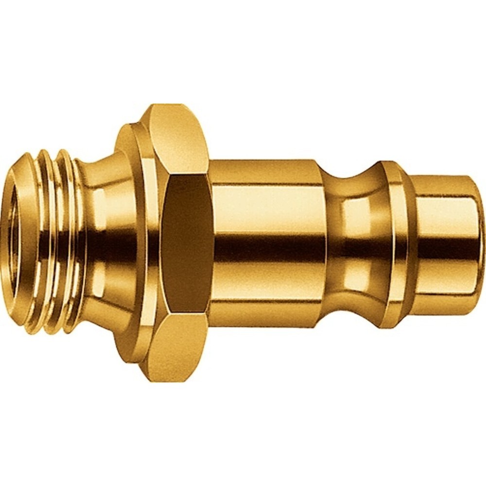 Produktabbildung: EWO Stecknippel, Außengewinde G 3/8 ″, Messing Stecker DN 7,2