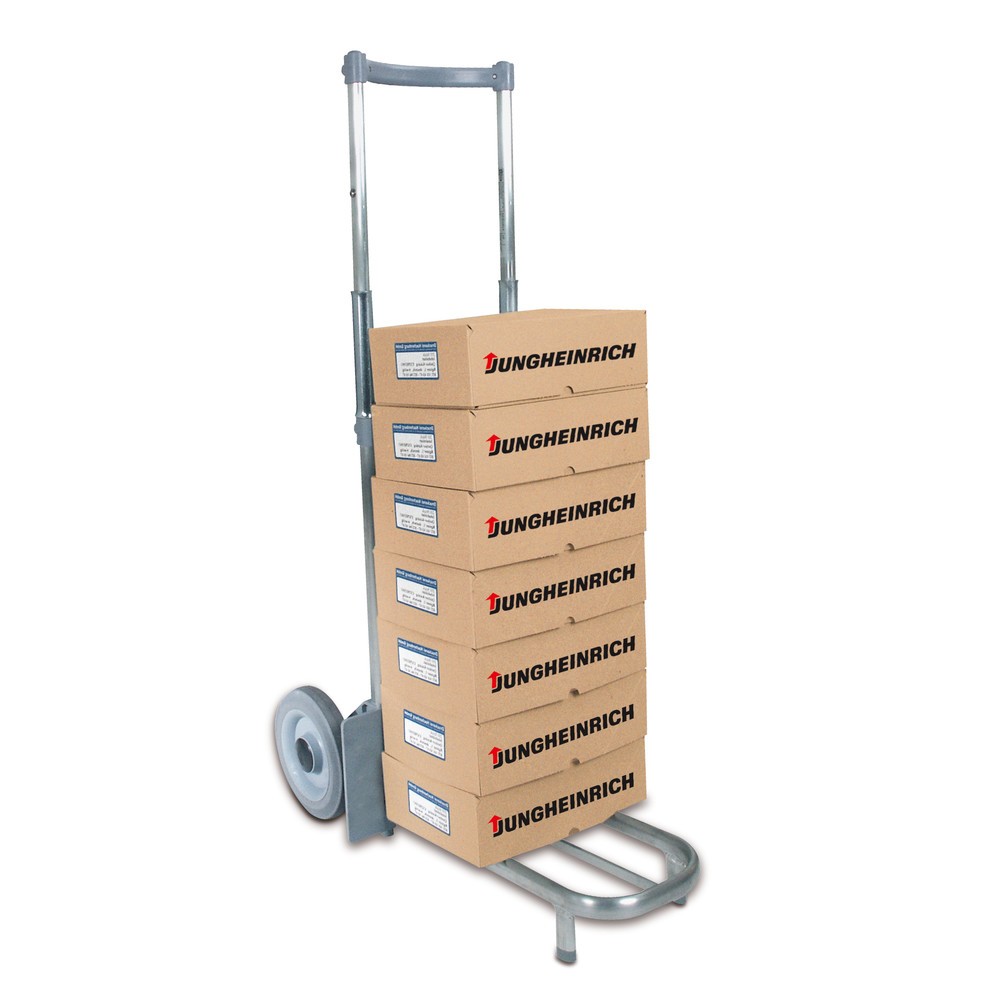 Produktabbildung Nr. 2: EXPRESSO Klappkarre aus Aluminium, TK 100 kg, mittig + Schaufel klappbar, Schaufel BxT 220 x 425 mm