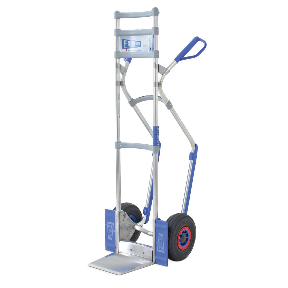 Produktabbildung: EXPRESSO Stapelkarre aus Aluminium, Tragkraft 300 kg, Schaufel BxT 245 x 220 mm