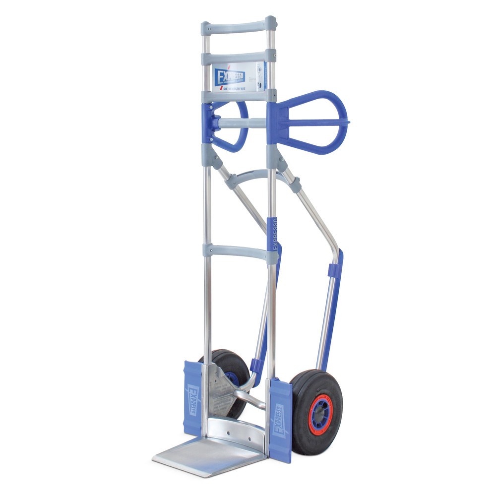 Produktabbildung Nr. 1: EXPRESSO Stapelkarre aus Aluminium, Tragkraft 300 kg, Schaufel BxT 245 x 220 mm, Sicherheits-Ohrengriffe