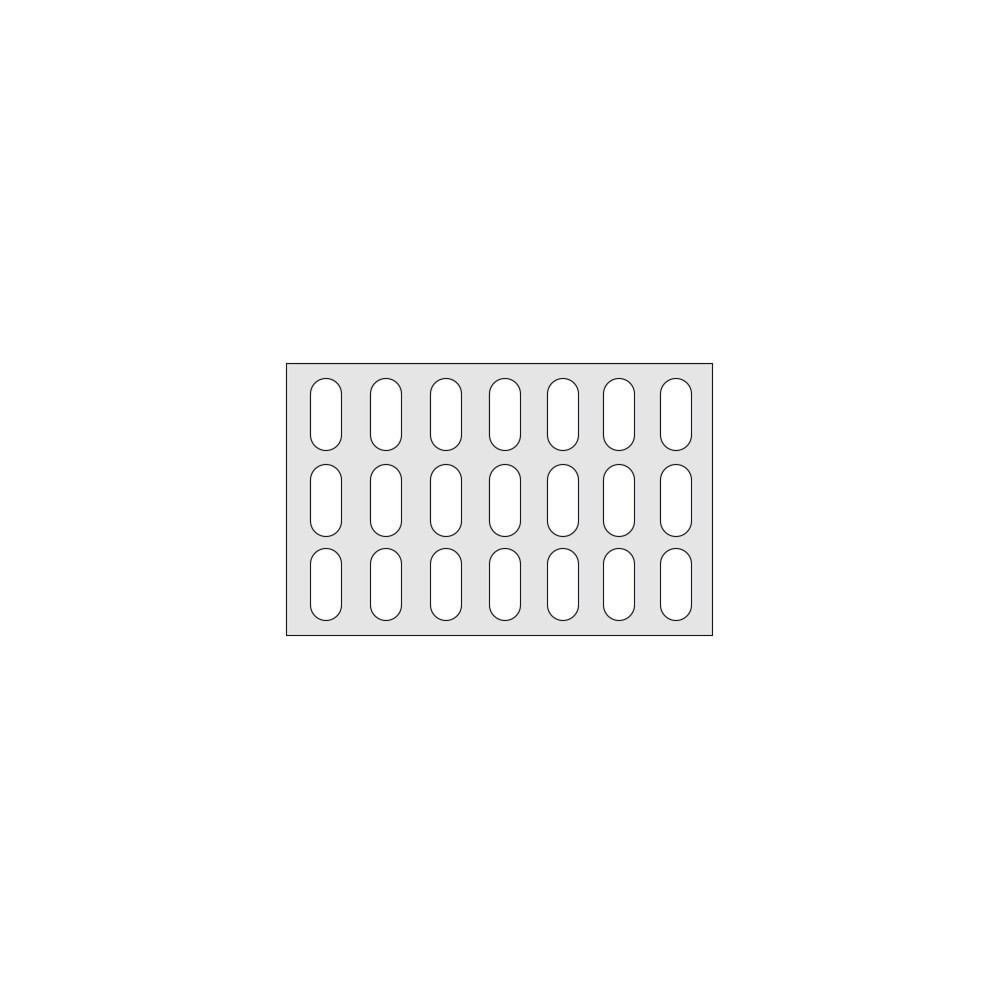 Produktabbildung: Fachboden für Aluminium-Regal, Kunststoffgitter, BxT 750 x 480 mm
