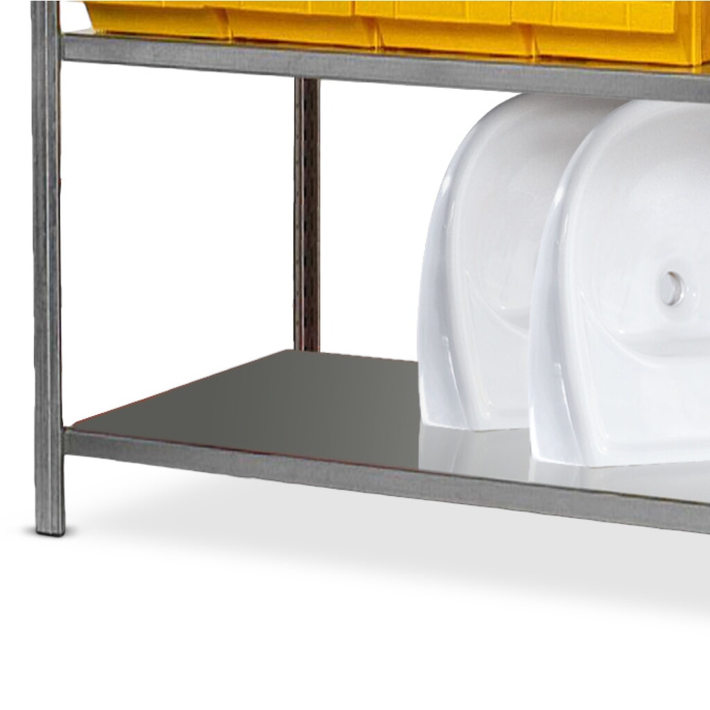 Fachboden für ManOrga Fachbodenregal, mit Stahlblechauflagen, verzinkt, BxT 1.000 x 300 mm Produktabbildung: Fachboden für ManOrga Fachbodenregal, mit Stahlblechauflagen, verzinkt, BxT 1.000 x 300 mm