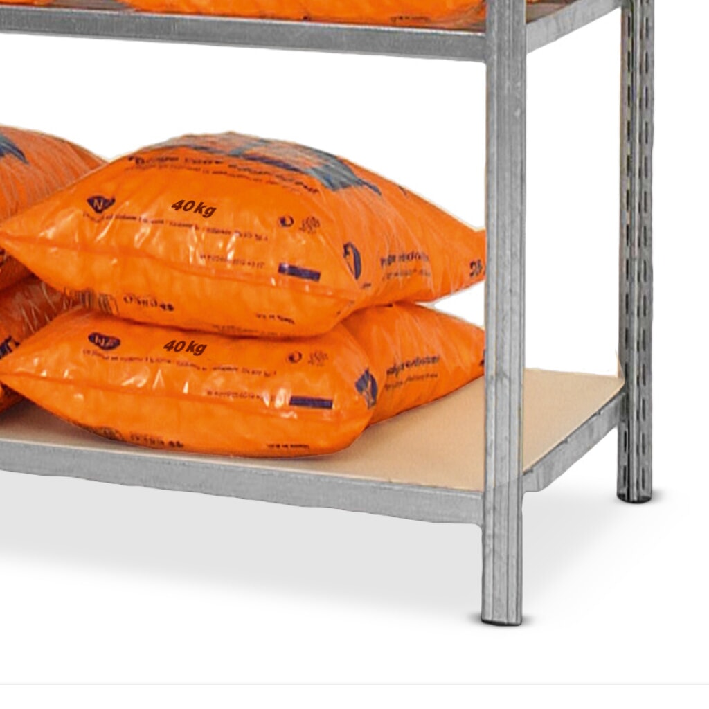 Fachboden für ManOrga Fachbodenregal, verzinkt mit Spanplatten, BxT 1.250 x 500 mm Produktabbildung: Fachboden für ManOrga Fachbodenregal, verzinkt mit Spanplatten, BxT 1.250 x 500 mm