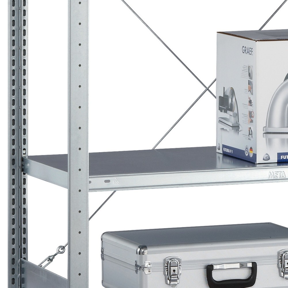 Produktabbildung: Fachboden für META Fachbodenregal Schraubsystem, FL 100 kg, verzinkt, BxT 1.000 x 300 mm