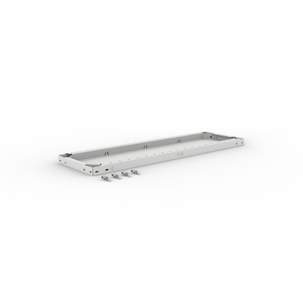 Produktabbildung: Fachboden für META Fachbodenregal Stecksystem, FL 150 kg, lichtgrau, BxT 1.000 x 300 mm