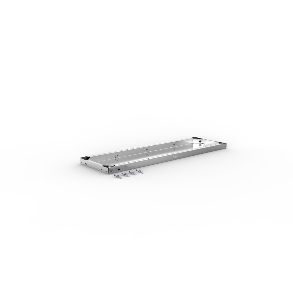 Fachboden für META Fachbodenregal Stecksystem, FL 150 kg, verzinkt, BxT 1.000 x 300 mm Produktabbildung Nr. 2: Fachboden für META Fachbodenregal Stecksystem, FL 150 kg, verzinkt, BxT 1.000 x 300 mm