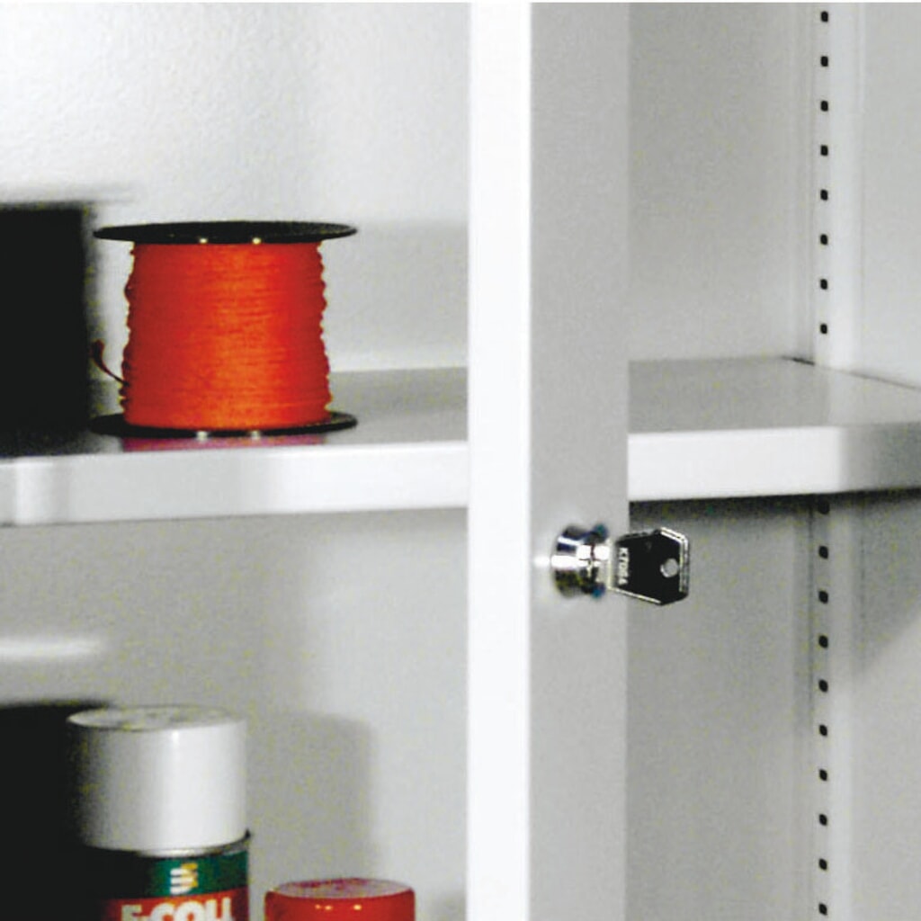Produktabbildung: Fachboden für PAVOY Hängeschrank, Lochblechrückwand, Breite 400 mm