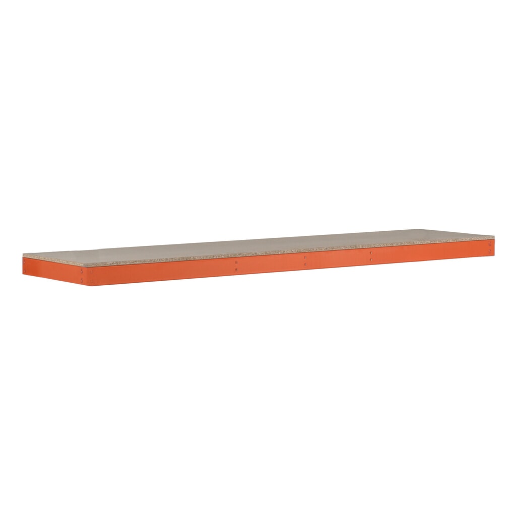 Produktabbildung Nr. 1: Fachboden für SCHULTE Weitspannregal, mit Spanplatten, BxT 1.536 x 469 mm, orange