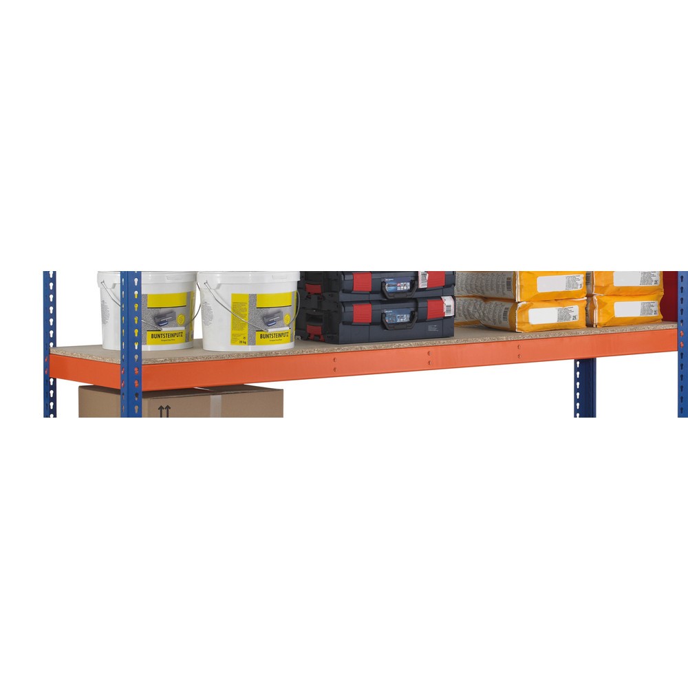 Produktabbildung Nr. 2: Fachboden für SCHULTE Weitspannregal, mit Spanplatten, BxT 2.450 x 469 mm, orange