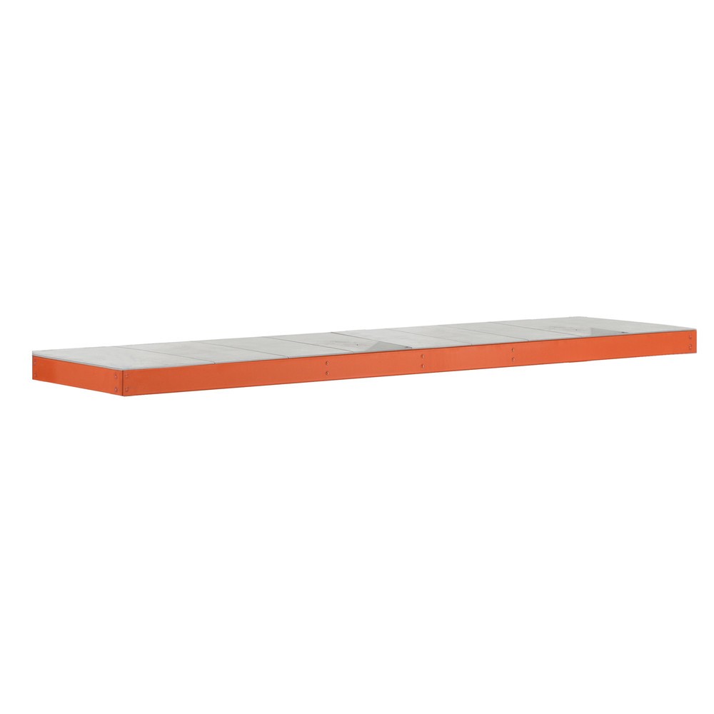 Produktabbildung: Fachboden für SCHULTE Weitspannregal, mit Stahlpaneelen, BxT 1.536 x 469 mm, orange
