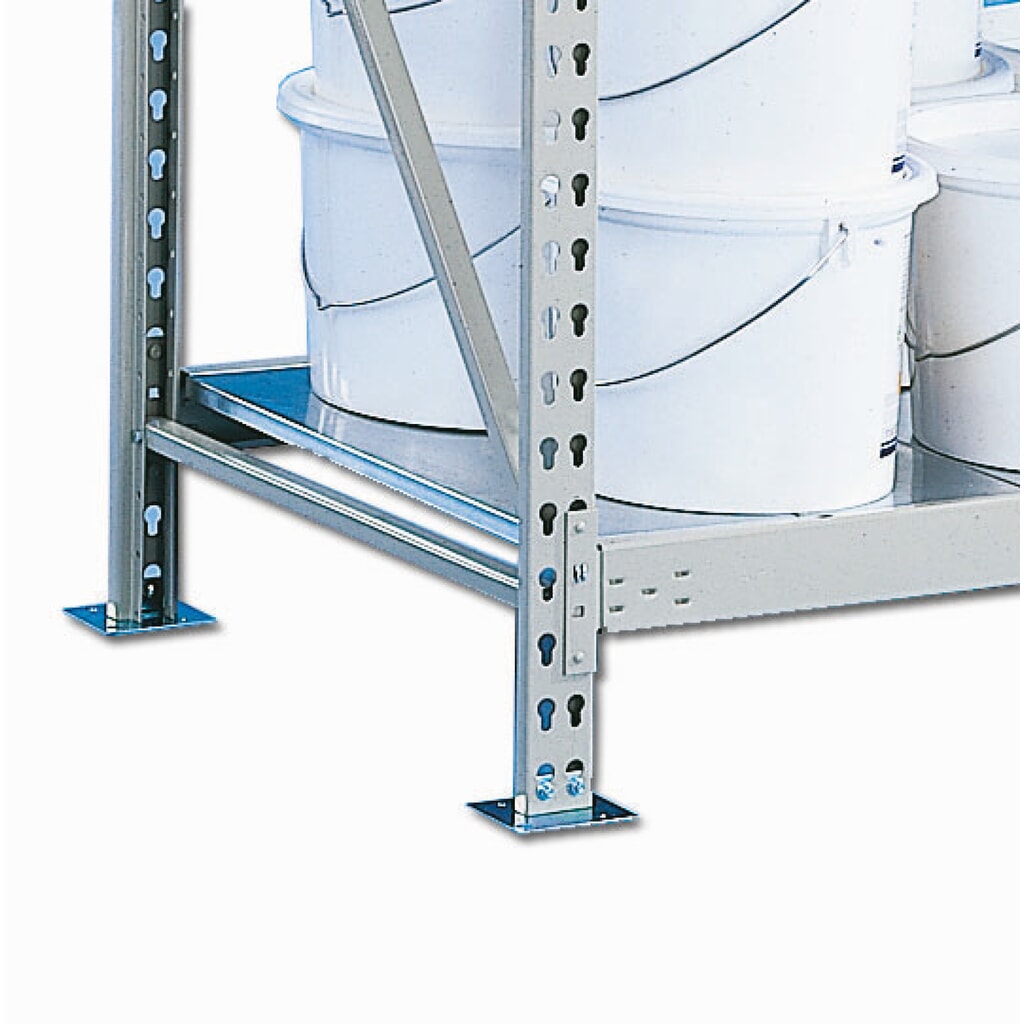 Fachboden für META Weitspannregal, mit Stahlpaneelen, FL 600 kg, BxT 1.800 x 1.050 mm Produktabbildung: Fachboden für META Weitspannregal, mit Stahlpaneelen, FL 600 kg, BxT 1.800 x 1.050 mm