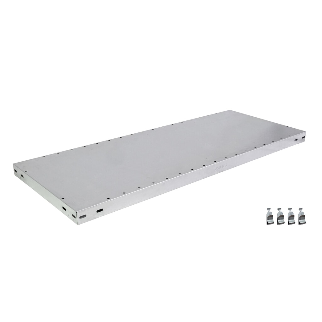 Fachboden MULTIplus250 für SCHULTE Fachbodenregal, Fachlast 250 kg, verzinkt, BxT 1.300 x 400 mm Produktabbildung: Fachboden MULTIplus250 für SCHULTE Fachbodenregal, Fachlast 250 kg, verzinkt, BxT 1.300 x 400 mm