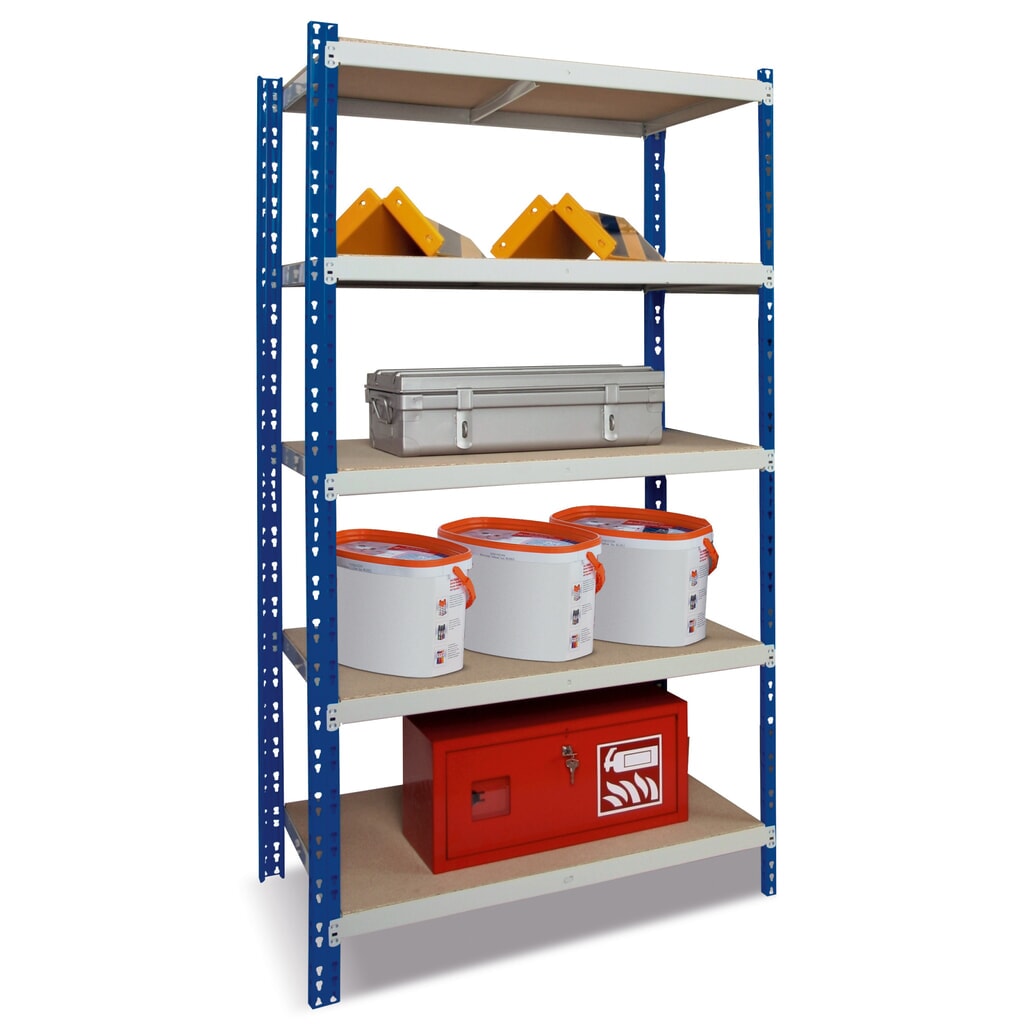 Fachbodenregal enzianblau, Fachlast 300 kg, HxBxT 1.800 x 1.000 x 600 mm Produktabbildung: Fachbodenregal enzianblau, Fachlast 300 kg, HxBxT 1.800 x 1.000 x 600 mm